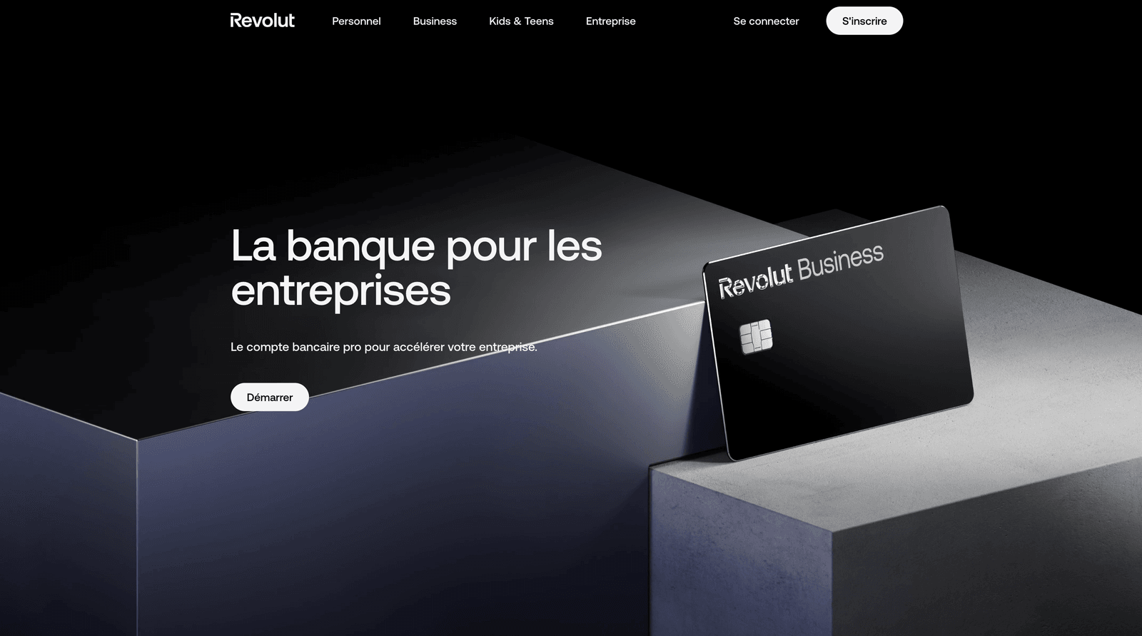 Page d'accueil de Revolut Business