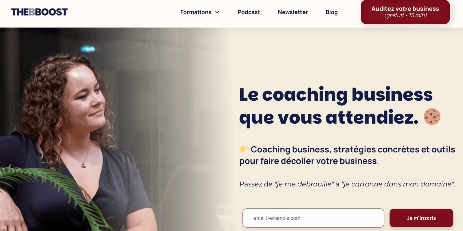 Page d'accueil de The BBoost